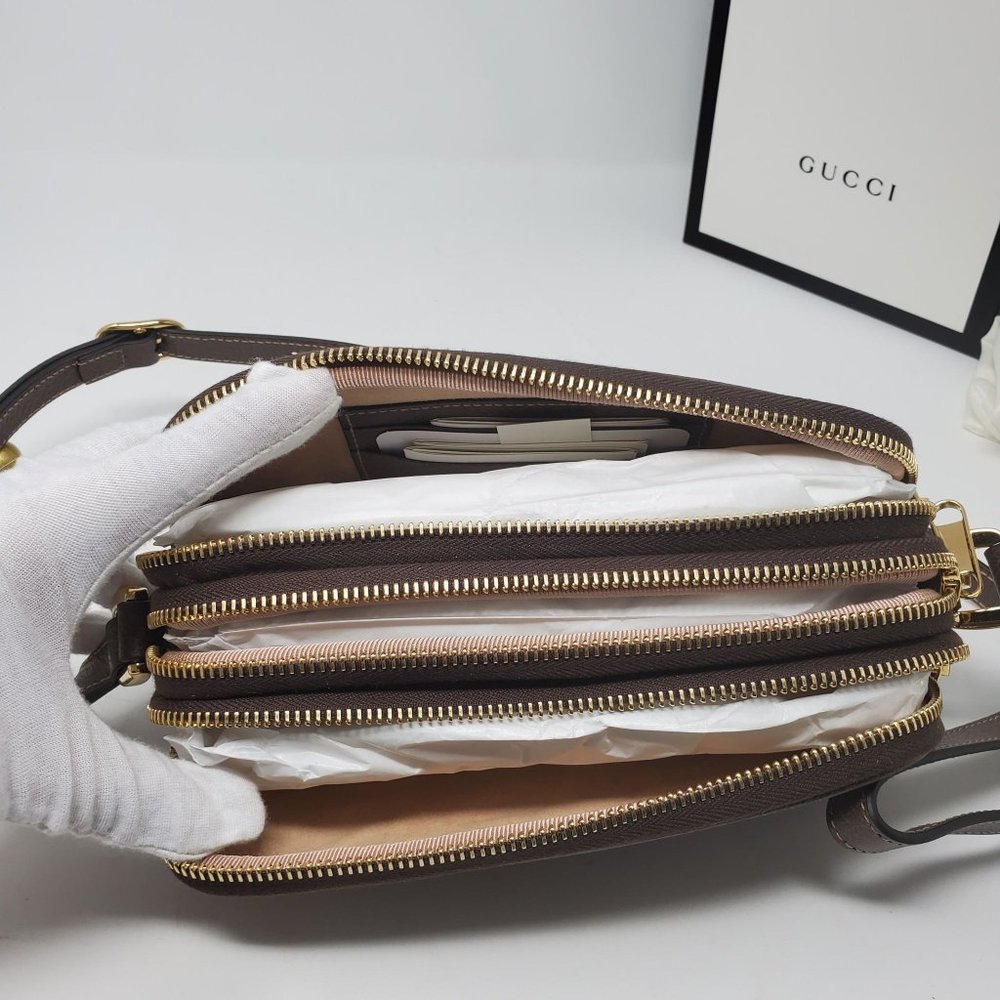 Gucci GG Supreme Ophidia Canvas Mini Crossbody Bag - Picture 10 of 15